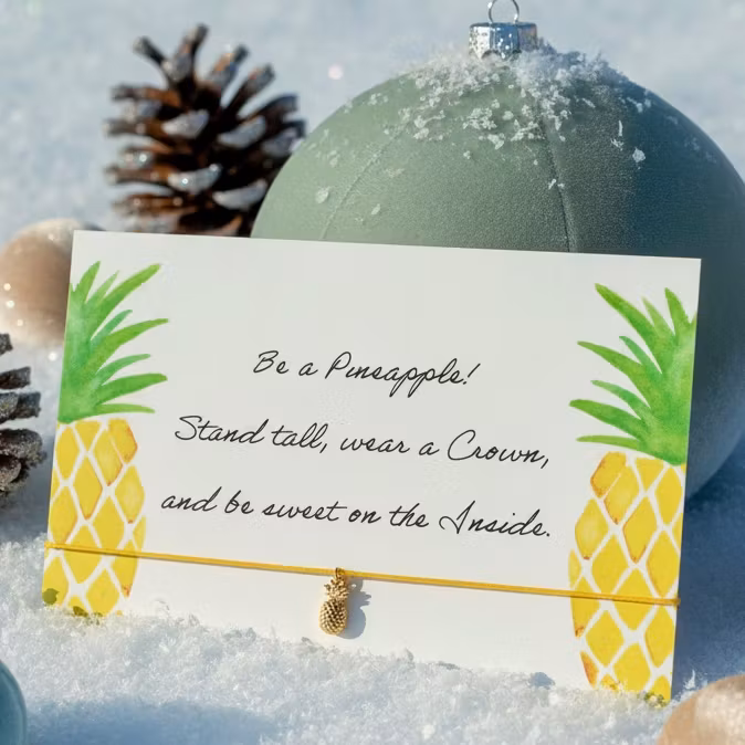 By Vivi: Bracelet Card - Be a Pineapple