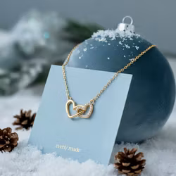 Everly Made - Linked Heart - Tante/Niece Gullkjede