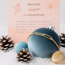 Everly Made - Mor/Datter gullarmbånd