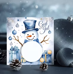 Skrapekort - Snømann