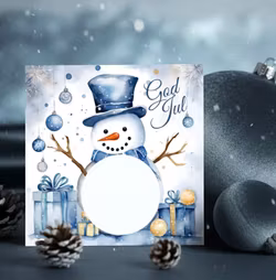 Skrapekort - Snømann