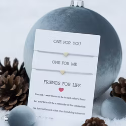 Parsley & Pepper - Friends for Life Bracelet - Grey Heart