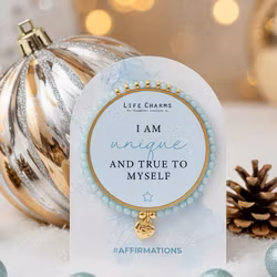 Life Charms - Affirmation Bracelet - I am unique