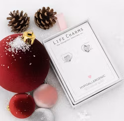 Life Charms - Hjerte Sølv øredobber