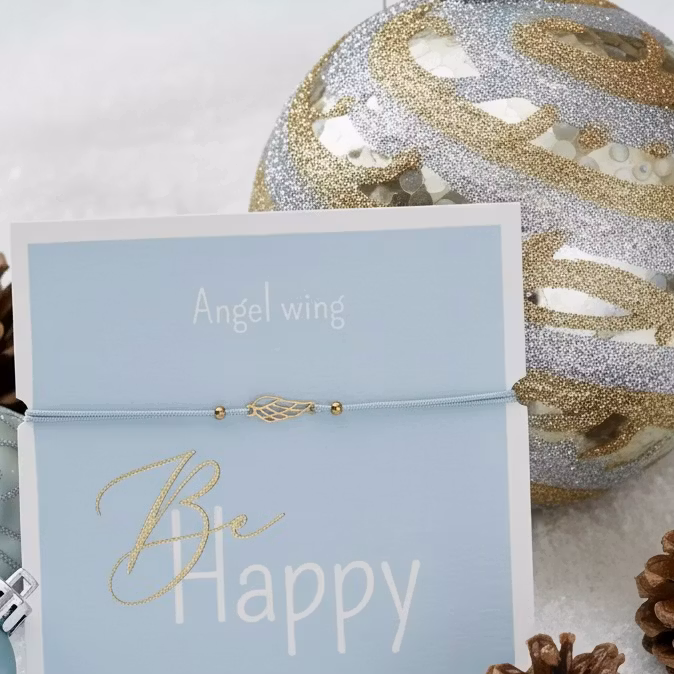 Crystals HCA Jewellery -  "Be Happy Bracelet" -  Angel Wing