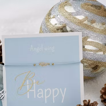 Crystals HCA Jewellery -  "Be Happy Bracelet" -  Angel Wing
