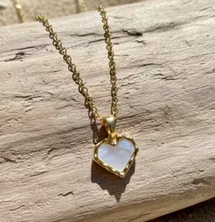 Hjerteanheng med Shell Pearl