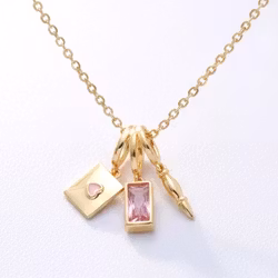 Love Letter Charm Gullkjede