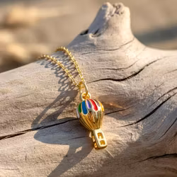 Eventyrlig Hot Air Balloon Gullkjede