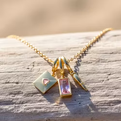 Love Letter Charm Gullkjede