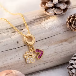 Gullkjede - Love & Friendship Charm