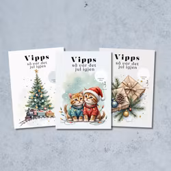 3pk Vipps Julekort