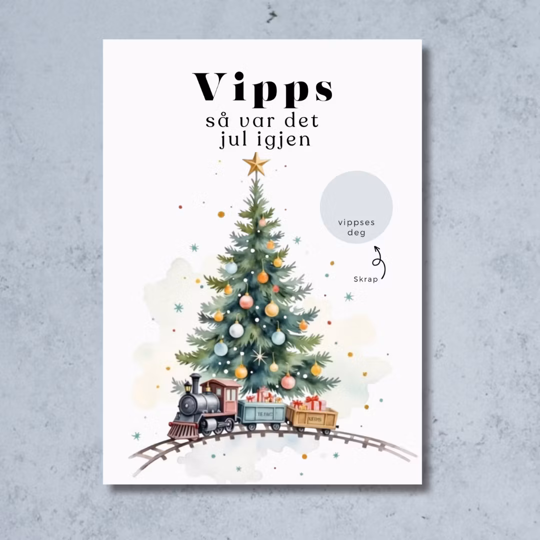 3pk Vipps Julekort