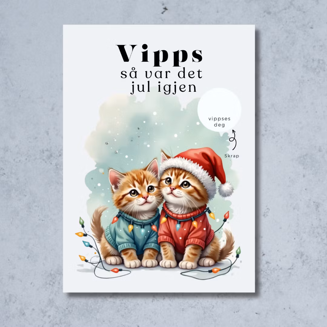 3pk Vipps Julekort