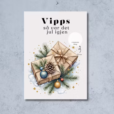 3pk Vipps Julekort