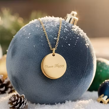 Soneto Jewelry Gullkede "Choose Happy"