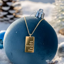 One Life Jewellery . "Set the world on fire" Gold Necklace