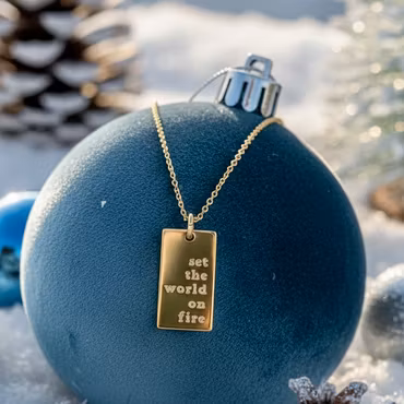 One Life Jewellery . "Set the world on fire" Gold Necklace