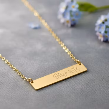 Zen & Zuri Gullkjede - "Stay Wild"