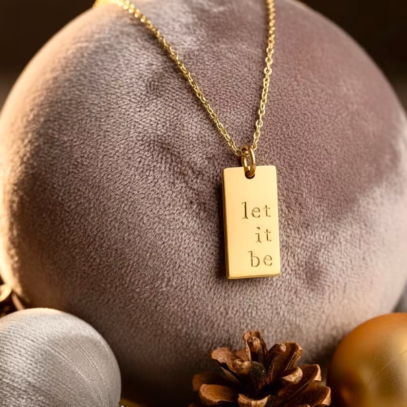 One Life Jewellery . "Let it Be" Gold Necklace