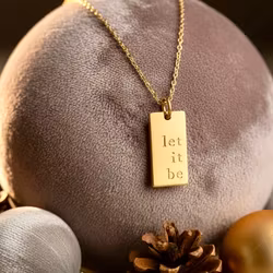 One Life Jewellery . "Let it Be" Gold Necklace
