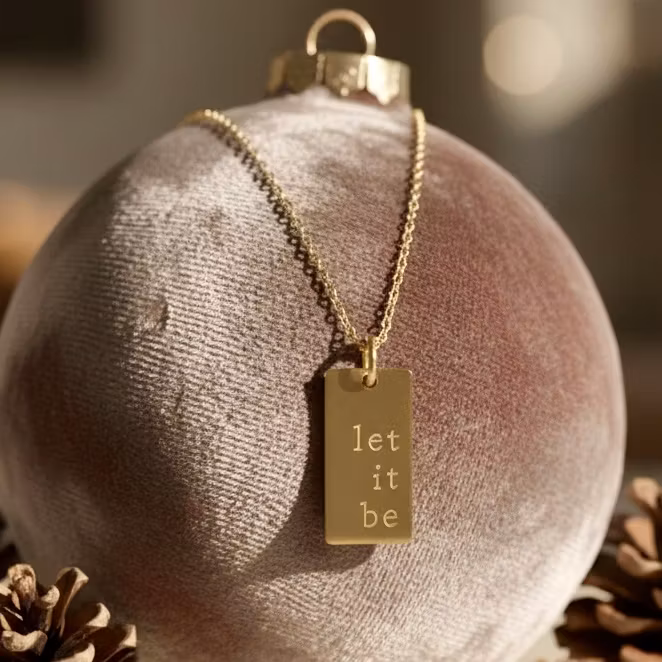 One Life Jewellery . "Let it Be" Gold Necklace