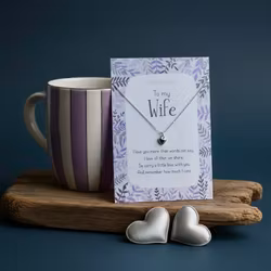 Manta Makes - Hjerte Sølvkjede - "Wife"