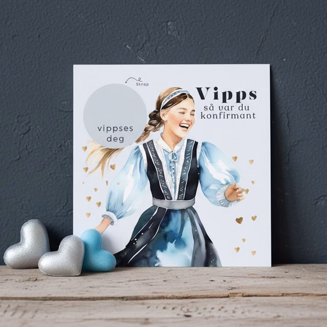 Vipps Konfirmasjonskort  - Festdrakt