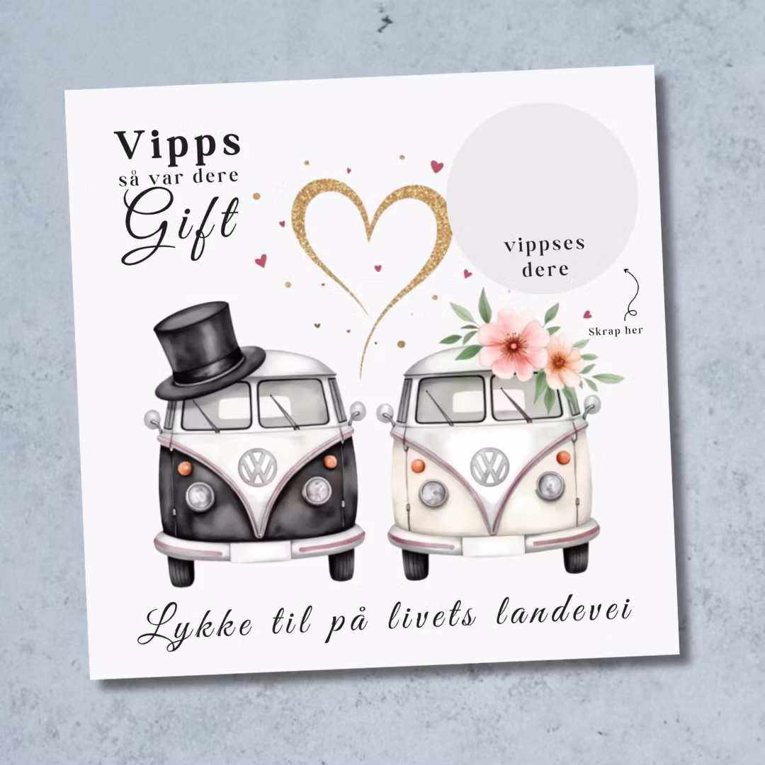Vipps Bryllupskort