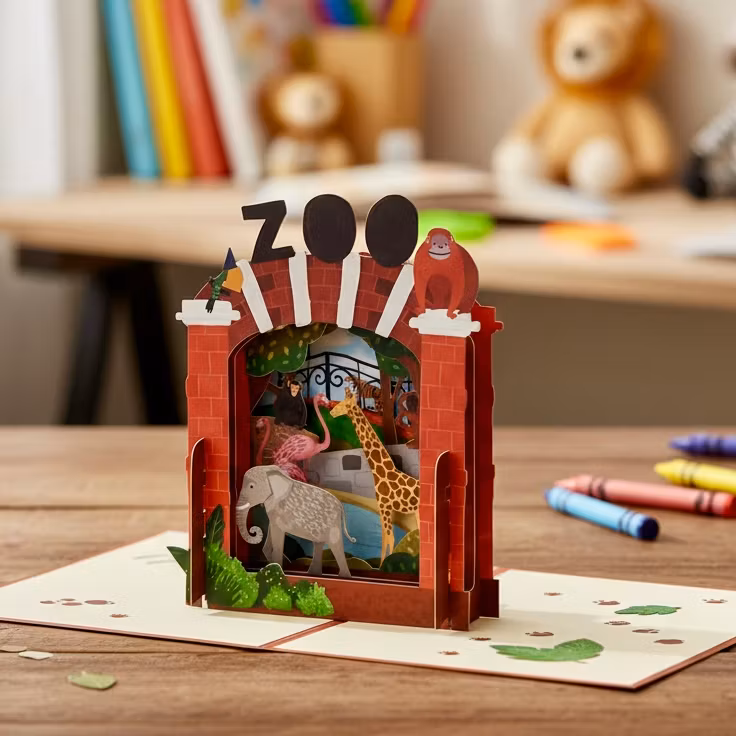 Alljoy Design -  Popup Kort - Sirkusvenner