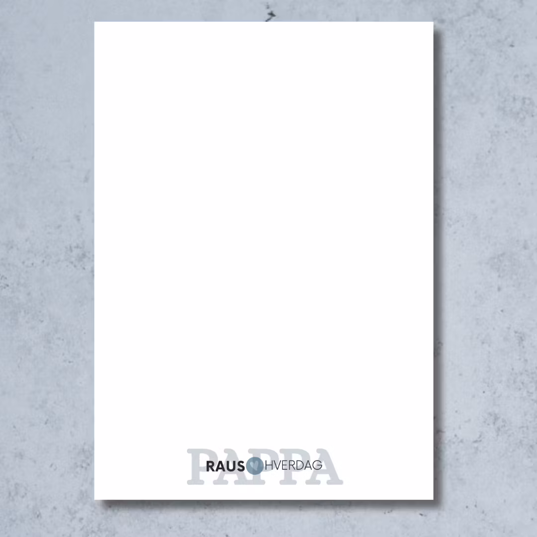 Raus Hverdag - "Min Pappa" kort