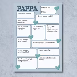 Raus Hverdag - "Min Pappa" kort