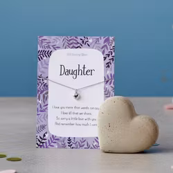 Manta Makes - Hjerte Sølvkjede - "Daughter"