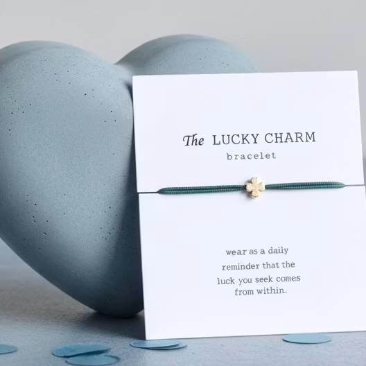 Parsley & Pepper - Lucky Charm Bracelet - Clover - Mint