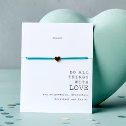 Parsley & Pepper - Friendship Heart Bracelet  - Turkis