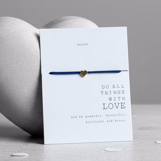 Parsley & Pepper - Friendship Heart Bracelet  - Mørk Blå