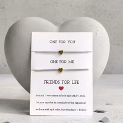 Parsley & Pepper - Friends for Life Bracelet - Grey Heart