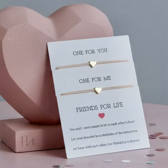 Parsley & Pepper - Friends for Life Bracelet - Pink Heart