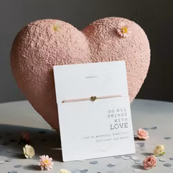 Parsley & Pepper - Friendship Bracelet - Heart -Peach