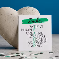 Raus Hverdag -  "Teacher" Kort