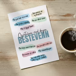 Raus Hverdag - "Min Bestevenn" kort