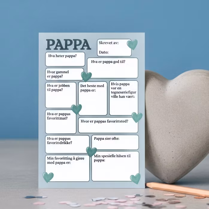 Raus Hverdag - "Min Pappa" kort