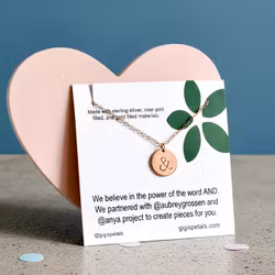 Gigis Petals - & kjede i Rosegull