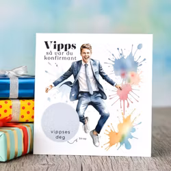 Vipps Konfirmasjonskort  - Dress