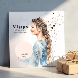 Vipps Konfirmasjonskort  - Hjerte