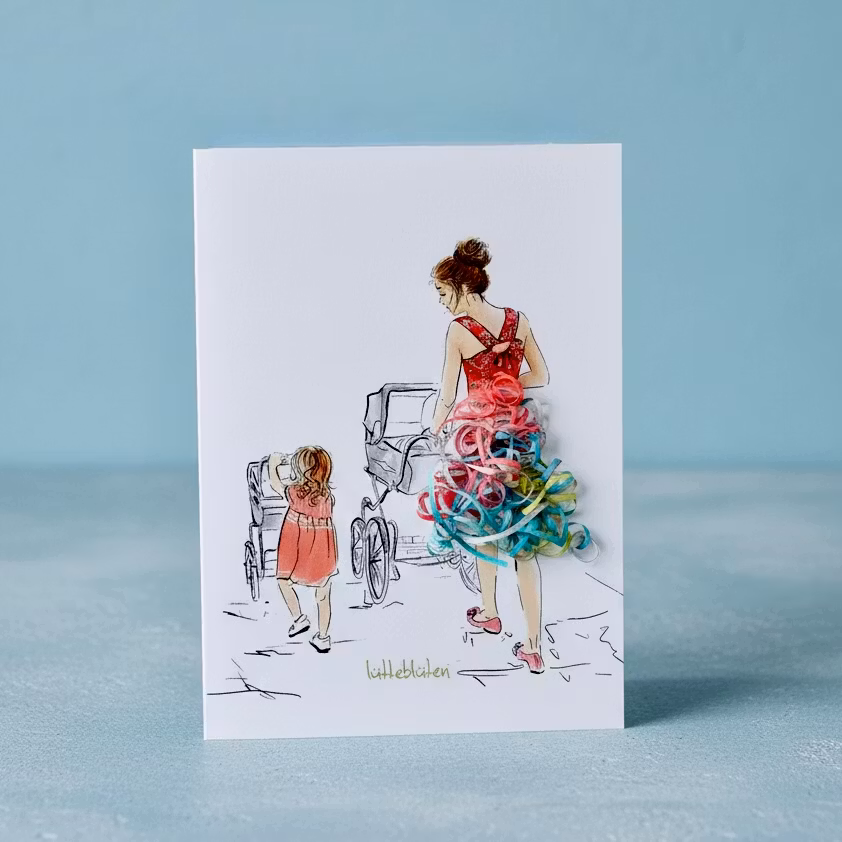 Lütteblüten kort - Trille barnevogn