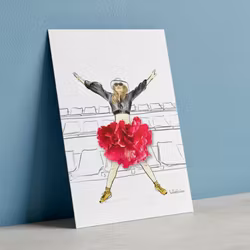 Lütteblüten kort - Supporter jente