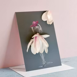 Lütteblüten kort - Magnolia