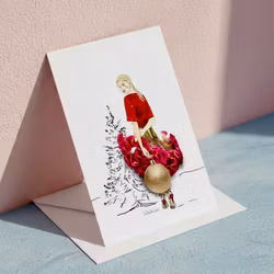 Lütteblüten kort - Pynte til jul