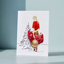 Lütteblüten kort - Pynte til jul